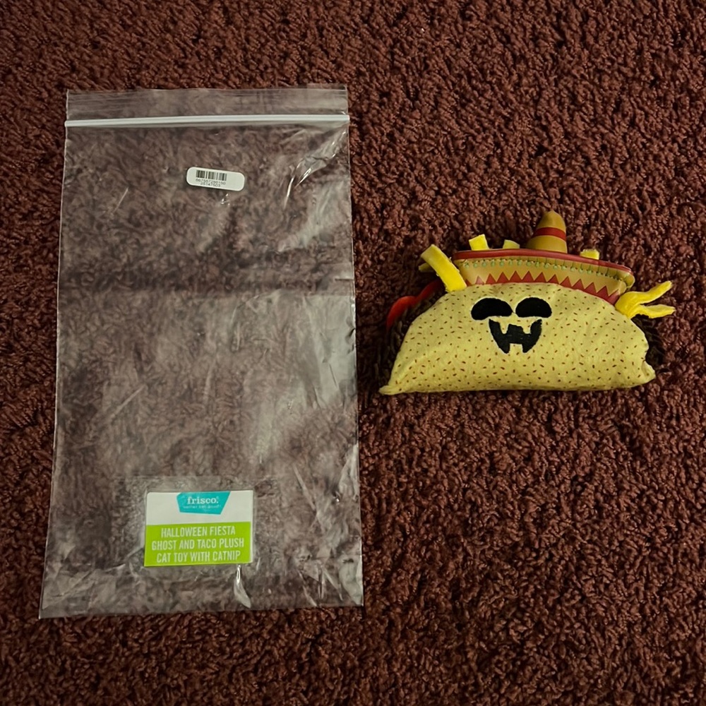 Frisco Halloween Fiesta Taco Plush Cat Toy